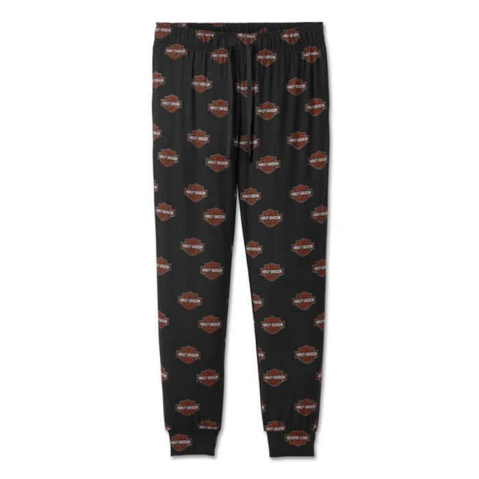 Women's Bar & Shield Long Sleeve Pajama Set - S