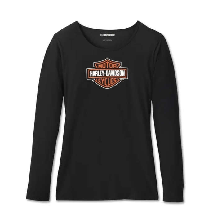 Women's Bar & Shield Long Sleeve Pajama Set - S