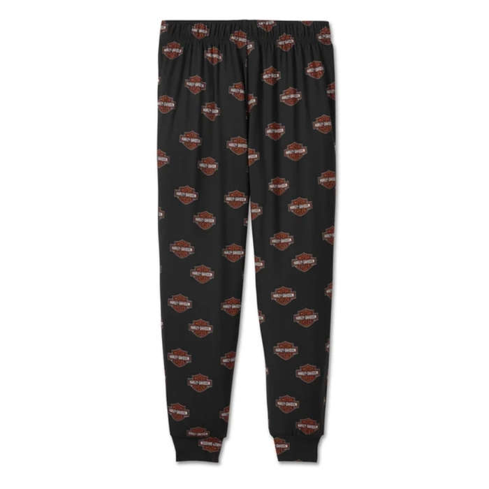 Women's Bar & Shield Long Sleeve Pajama Set - S