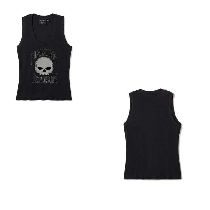 Willie G Skull Ribbed Tank - 2XL