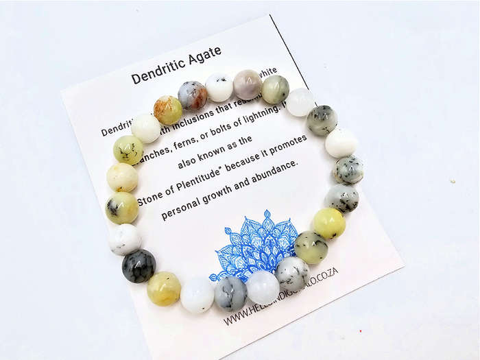 Dendritic Opal Bangle (8mm)