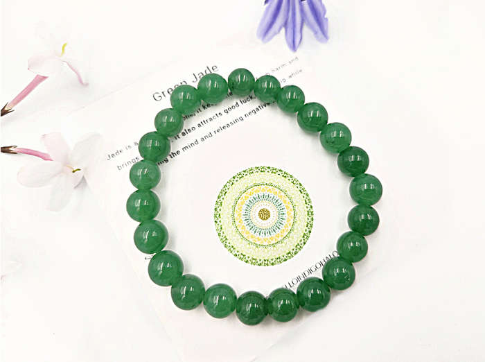 Green Jade Bangle (8mm)