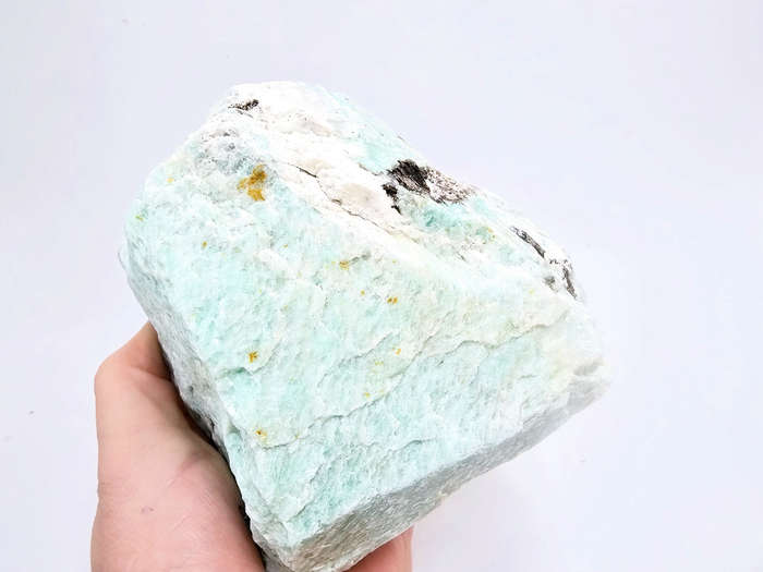 Amazonite Rough Chunk C (1.48kg) Mica