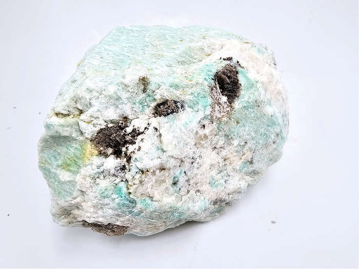 Amazonite Rough Chunk C (1.48kg) Mica