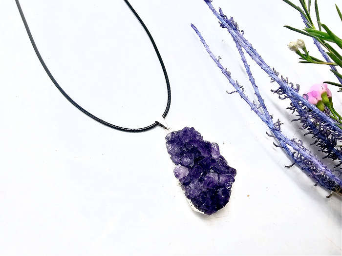 Amethyst Cluster Necklace