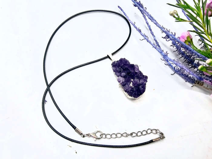 Amethyst Cluster Necklace