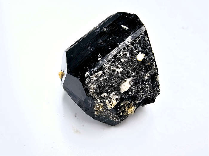Black Tourmaline Rough L (82g) Hyalite Inclusions