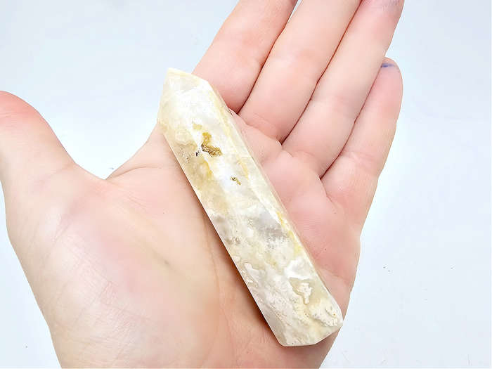 Crazy Lace Agate Polished Point C (57.9g)