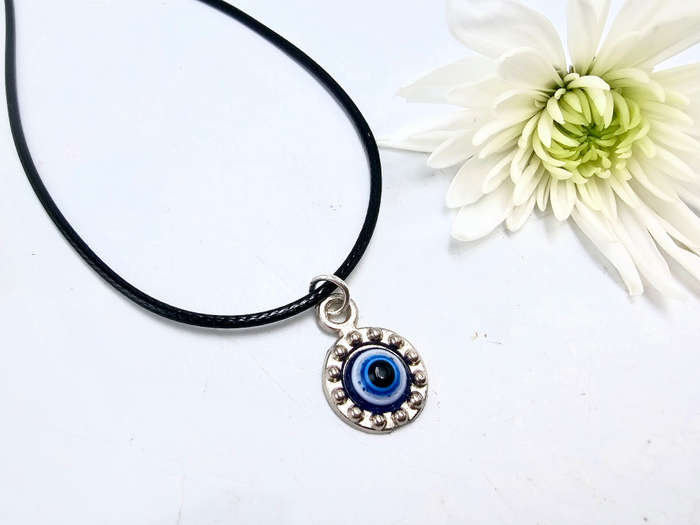 Evil Eye Necklace Mini Flower