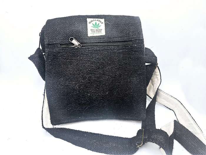 Shoulder Bag Pure Hemp Black