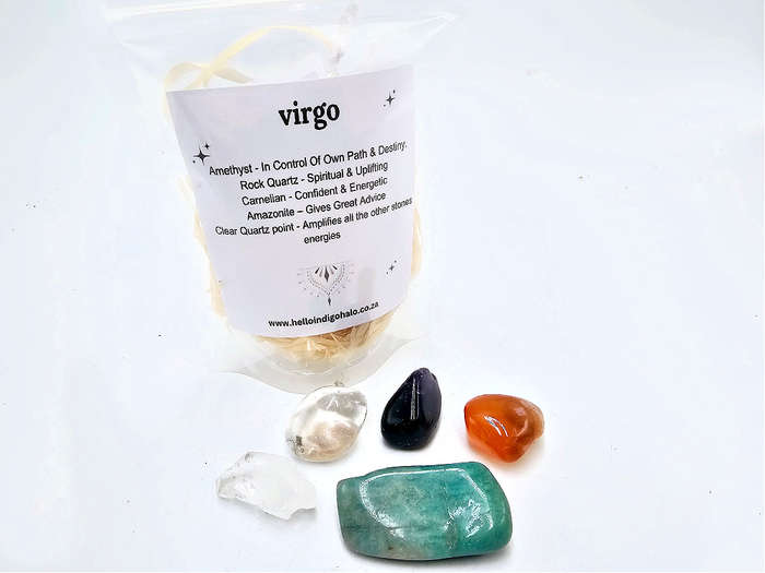 Virgo Tumble Stone Bag