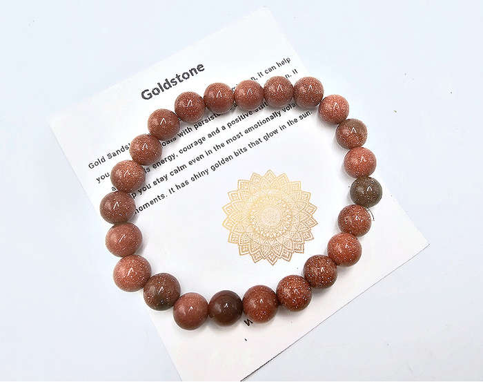 Goldstone Bangle (8mm)