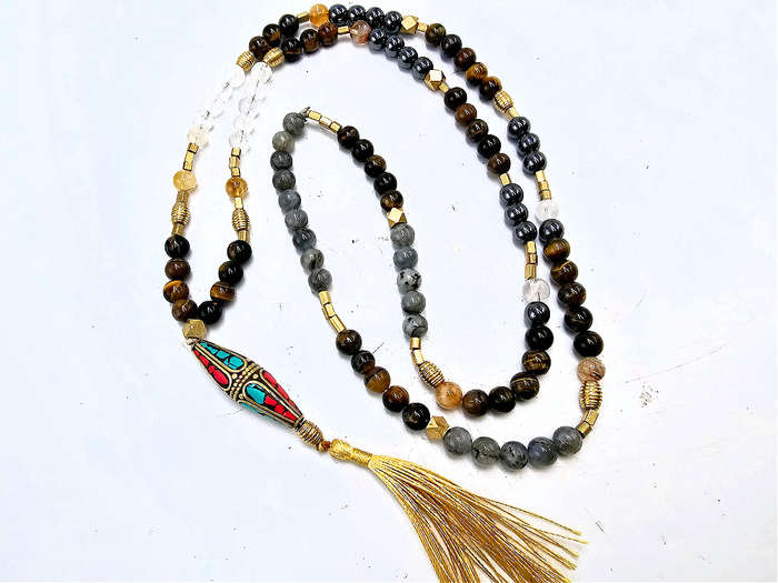 Aurora Guardian Mala Necklace
