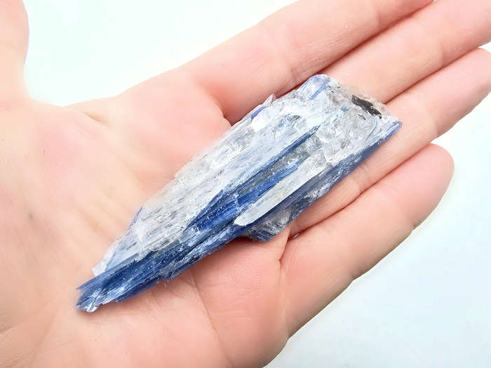 Blue Kyanite Cluster with Quartz A (42.7g)