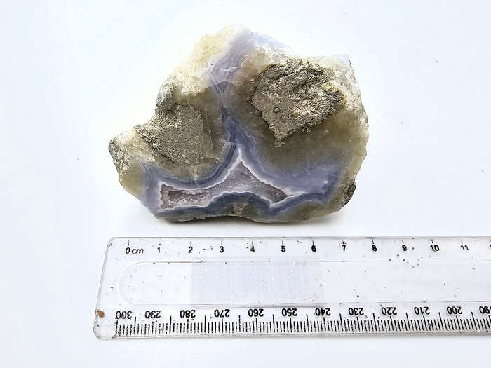 Blue Lace Agate Drusy - Semi Polished C (174g)