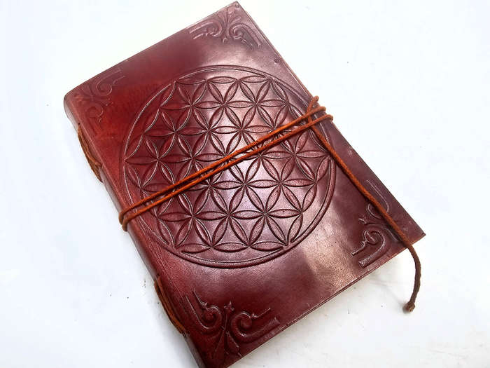 Flower of Life Leather Book (A5)