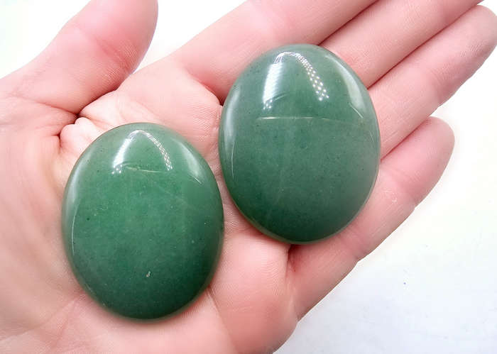 Green Aventurine Palm Stones 5cm