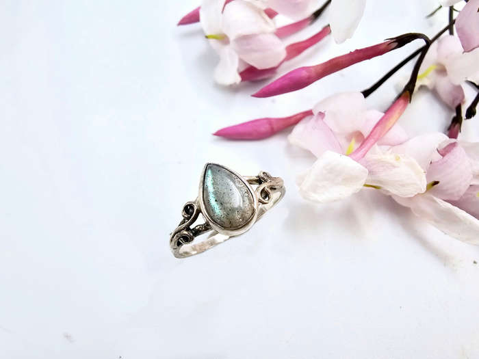 Labradorite Ring Kids(925 Silver)