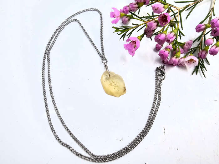 Libyan Desert Glass Necklace A (3g)