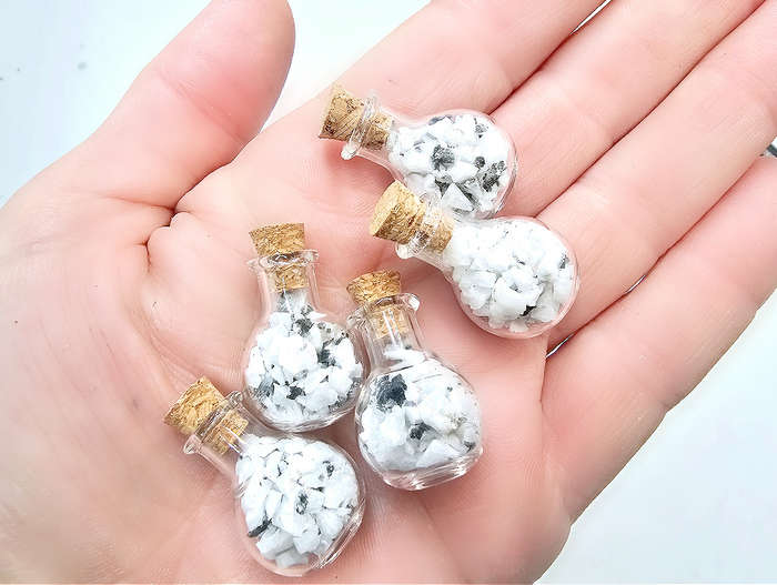 Mini Bottle Of Rainbow Moonstone Chips