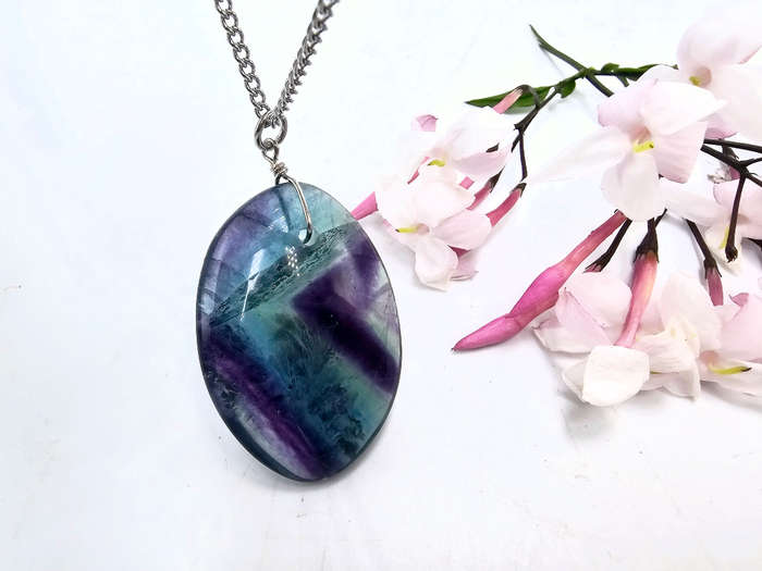 Rainbow Fluorite Necklace (B)