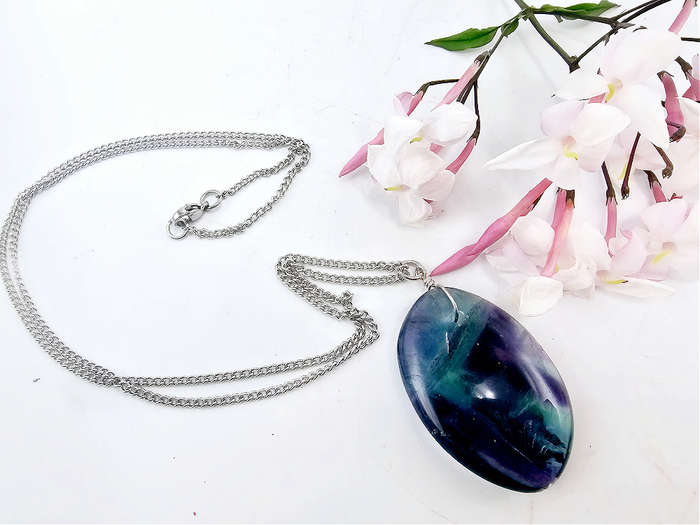 Rainbow Fluorite Necklace (B)