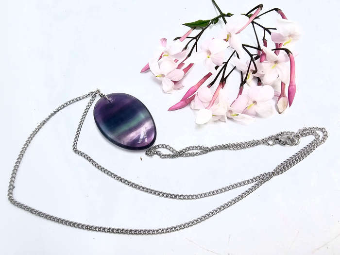 Rainbow Fluorite Necklace (C)