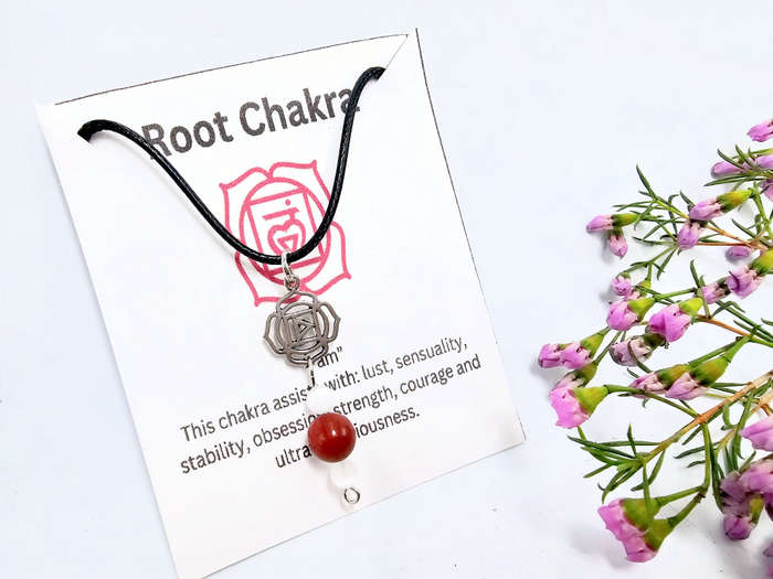 Root Chakra Necklace - Red Jasper