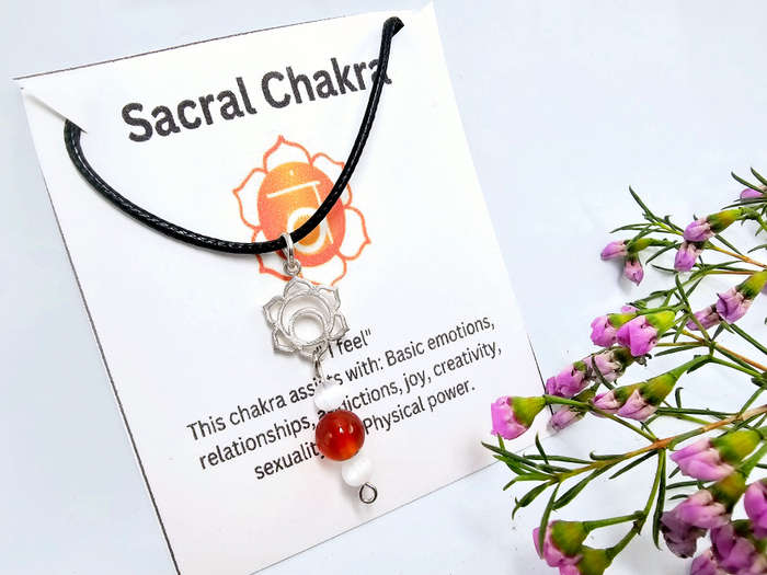 Sacral Chakra Necklace - Carnelian