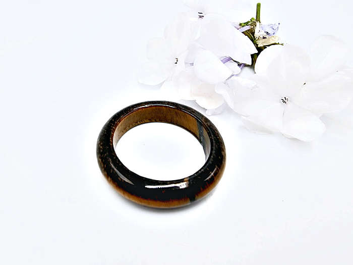 Tigers Eye Band Ring