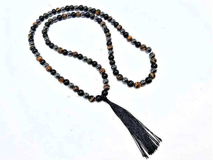 Triple Protection Mala Necklace