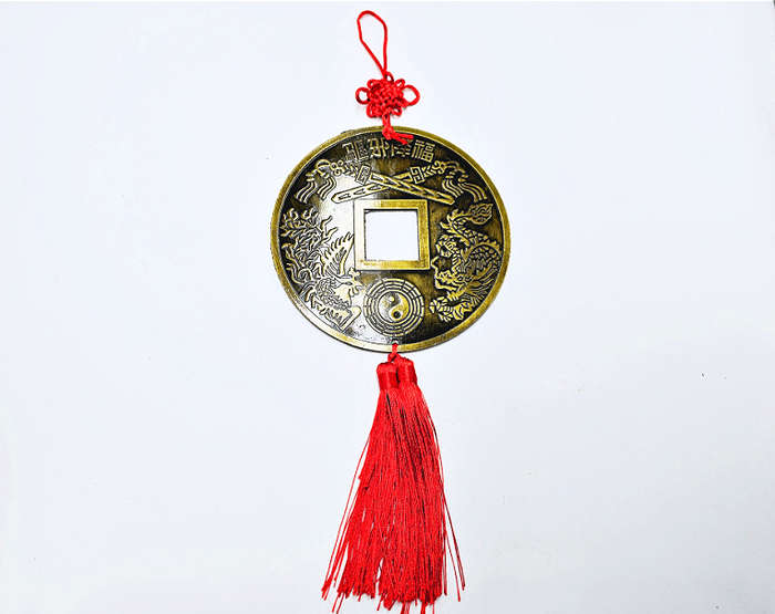 Lucky Hanging Chinese Coin Large (15cm)