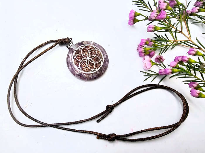 Seed Of Life Orgonite Necklace