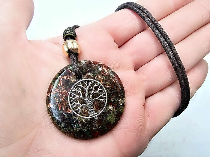 Tree Of Life Orgonite Necklace