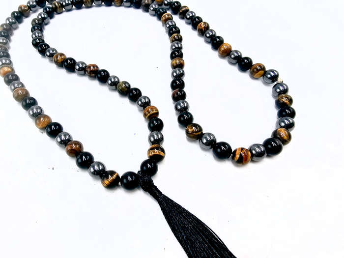 Triple Protection Mala Necklace