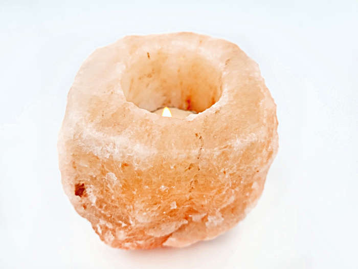 Himalayan Crystal Salt Candle Holder