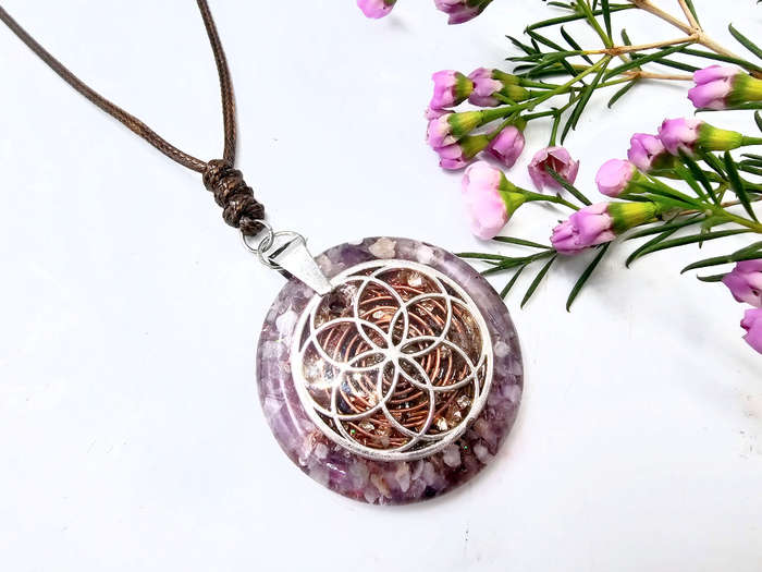 Seed Of Life Orgonite Necklace