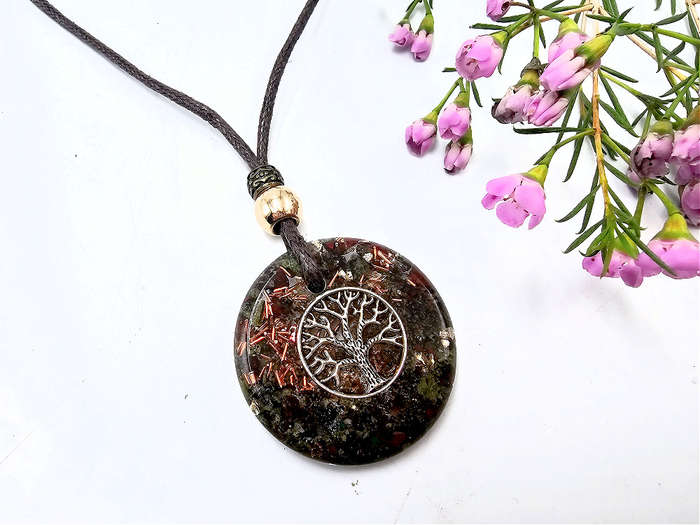 Tree Of Life Orgonite Necklace