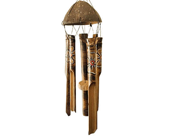 Bamboo Wind Chime Flowers (35cm)