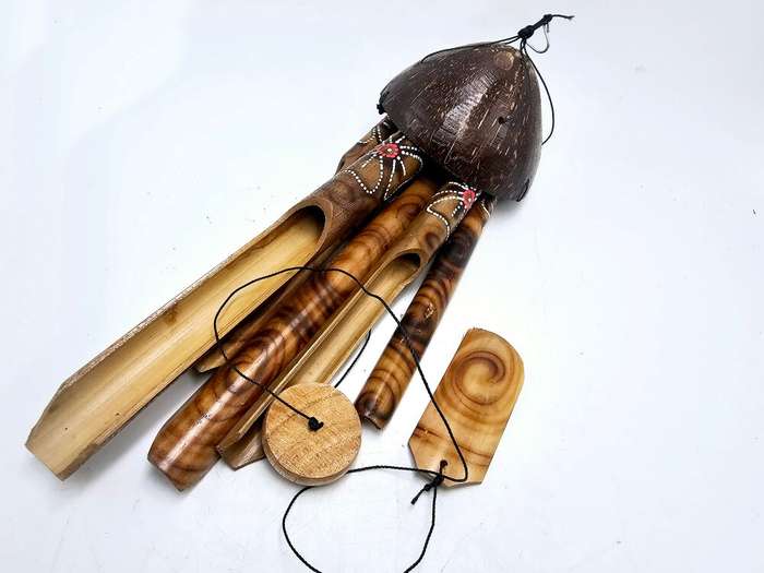 Bamboo Wind Chime Flowers (35cm)