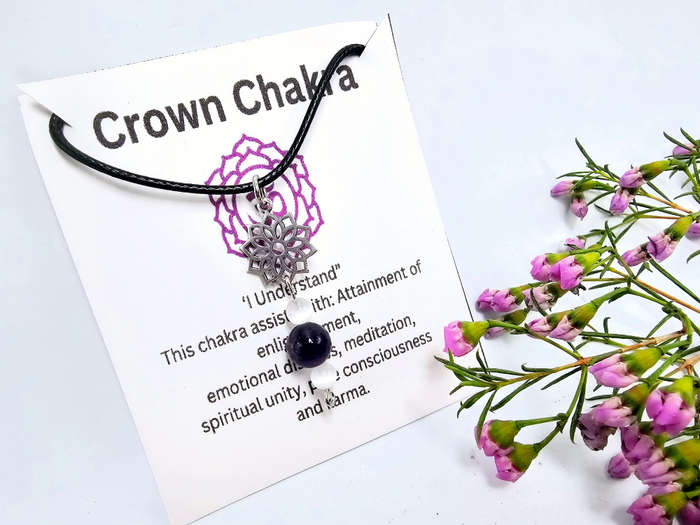 Crown Chakra Necklace - Amethyst