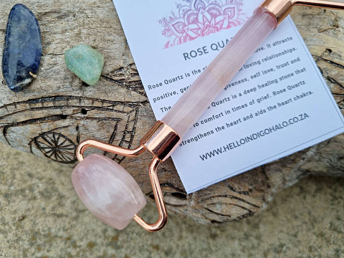 Rose Quartz Crystal Facial Roller