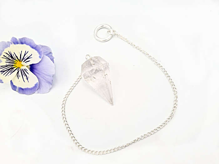 Clear Quartz Pendulum Point