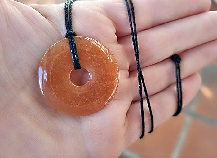 Red Aventurine Pi Stone Donut 35mm