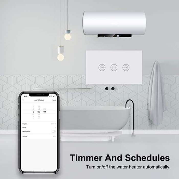 Smart Touch Switch General, Boiler 16A | One Touch Timer | WiFi Tuya Smart Life