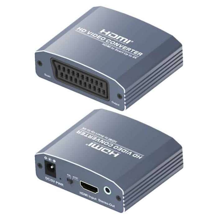HDMI to SCART converter + Audio 3.5mm Aux Jack