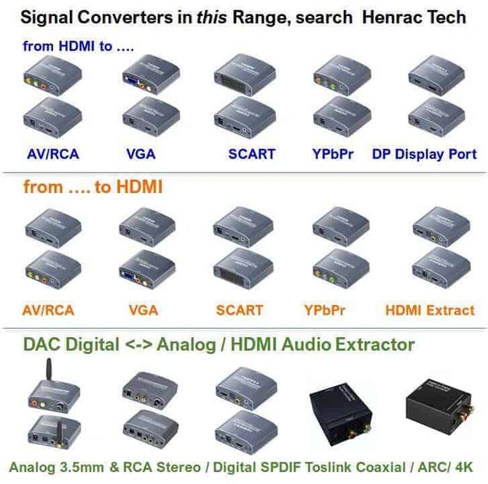 HDMI Audio Extractor, Digital Audio, SPDIF Optical & AV outputs v1.4
