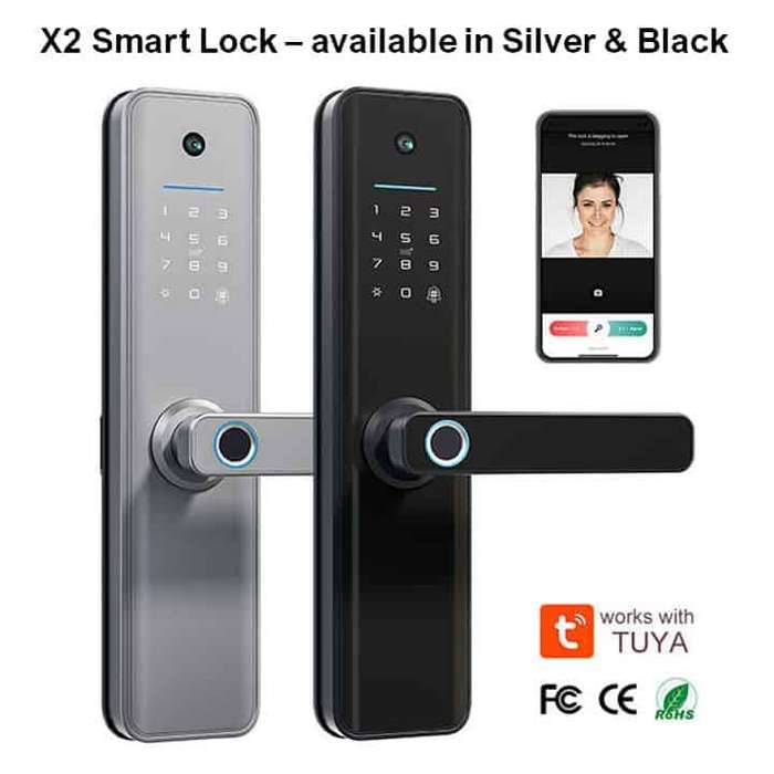 Smart Door Lock, Fingerprint, Card, Key, Code | WiFi Tuya Smart Life