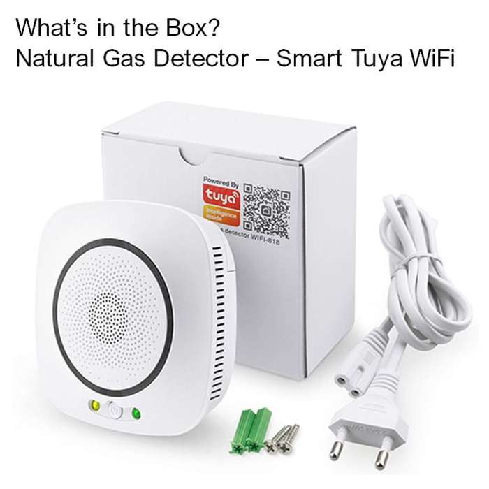 Smart Natural Gas Detector CH4 | Valve Close & Alarm | WiFi Tuya Smart Life