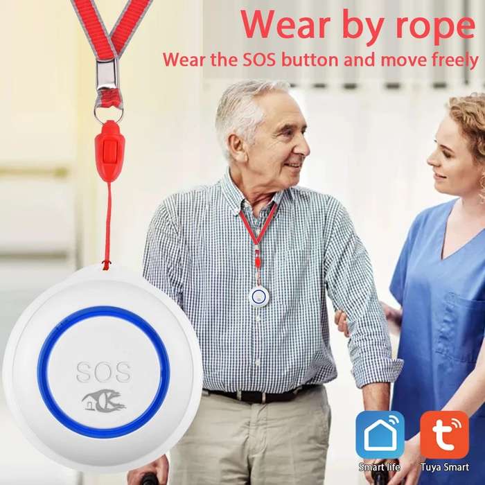 Smart SOS Panic Button | WiFi & 433Mhz  | Tuya Smart Life